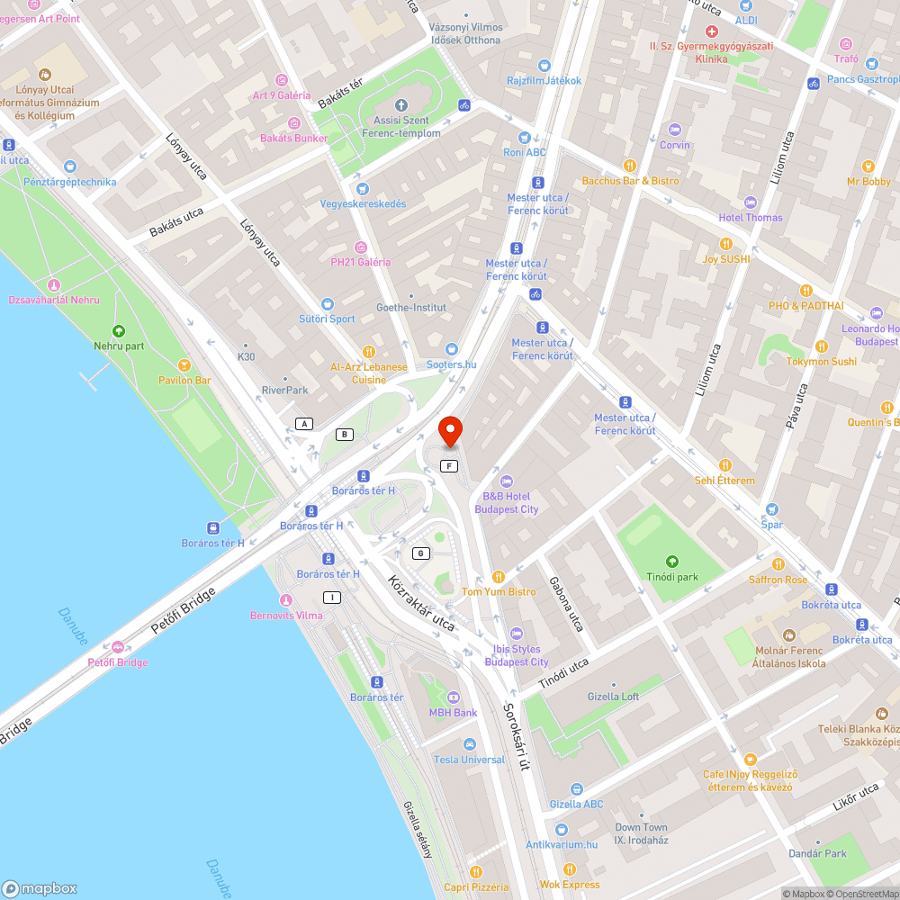 Katasztrófális állapotok a Boráros téren... bejelentés helye