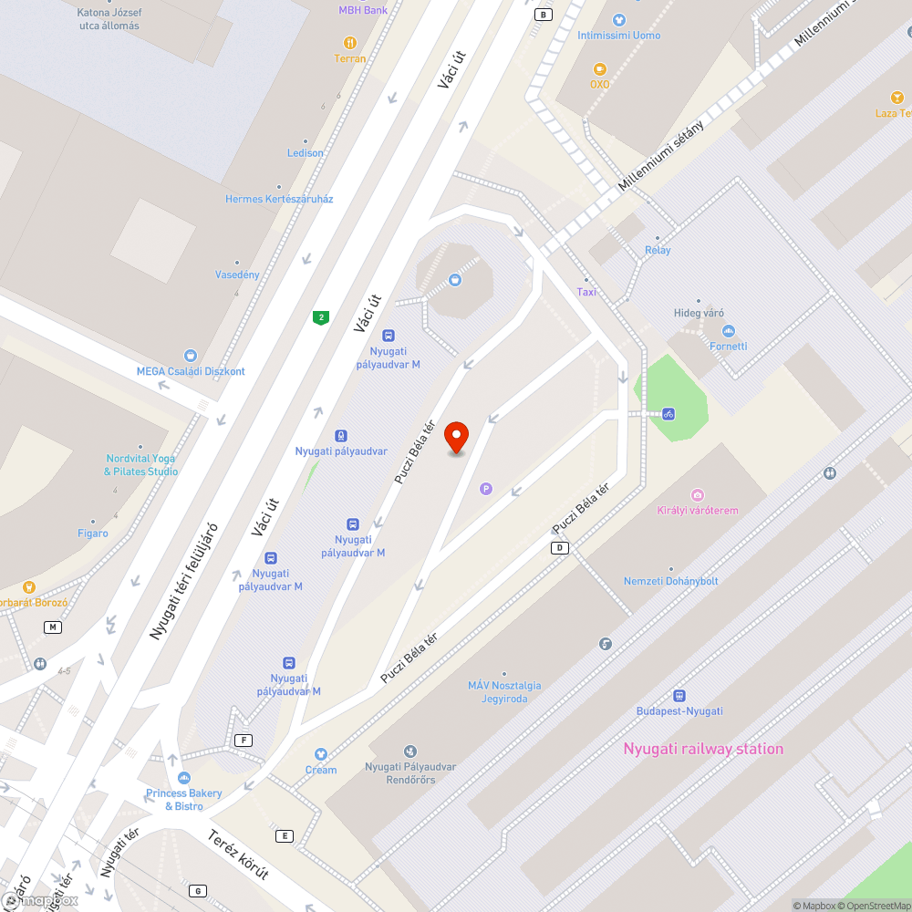 Nyugati pályaudvari parkoló rendezettebbé tétele bejelentés helye