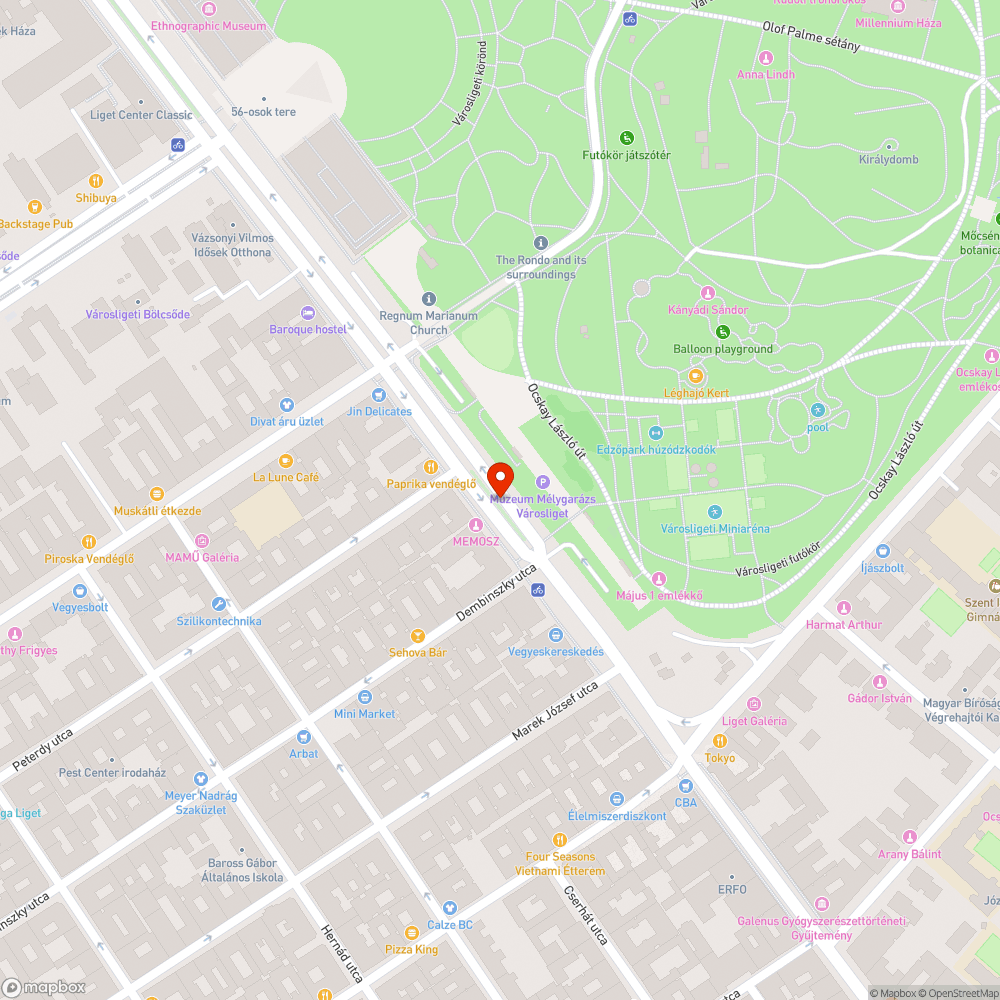 Elhagyott autó a parkolóban bejelentés helye