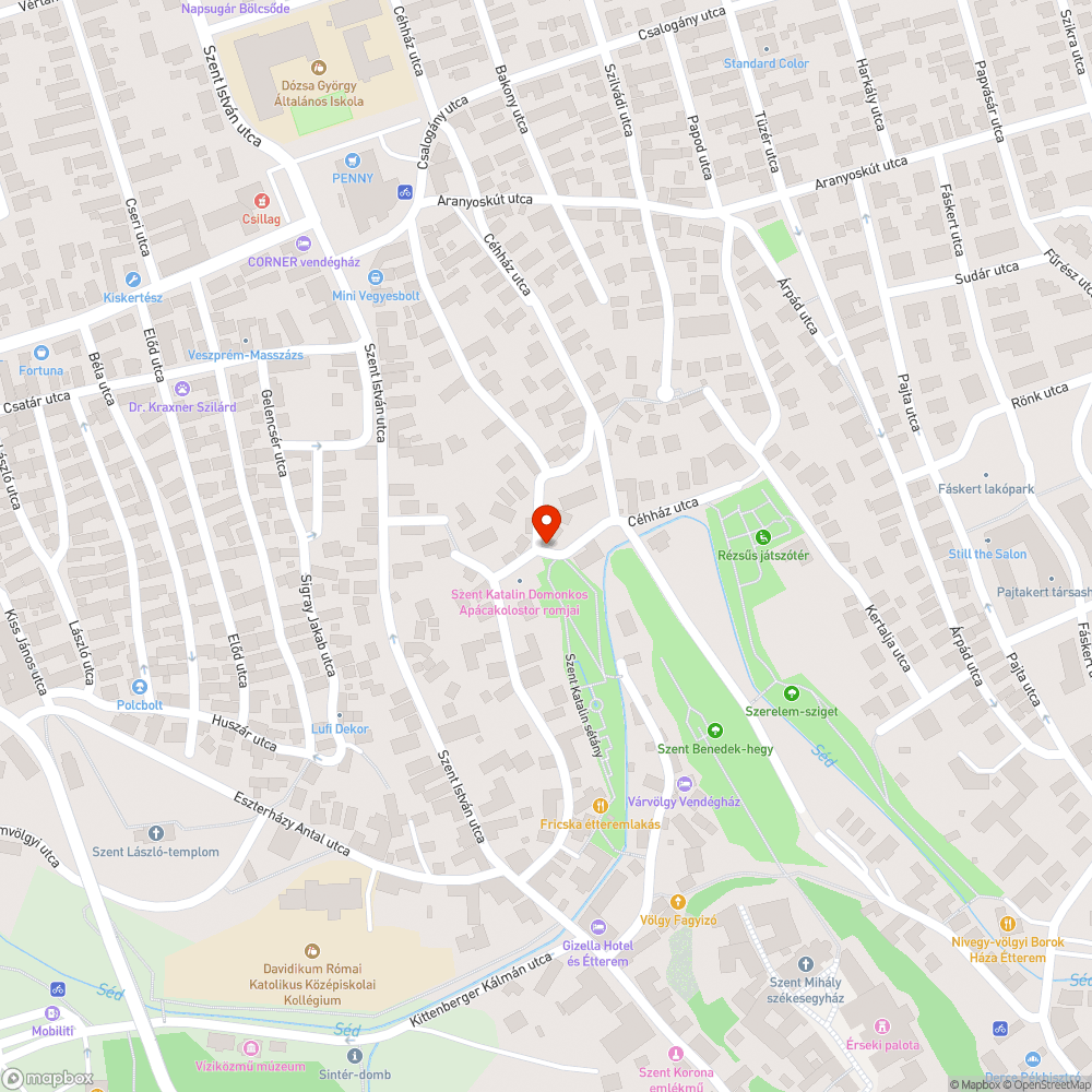 Veszprém Miklós utca, Margit tér, Cséplő utca valamint a Céhház utcán katasztrofális a helyzet! bejelentés helye