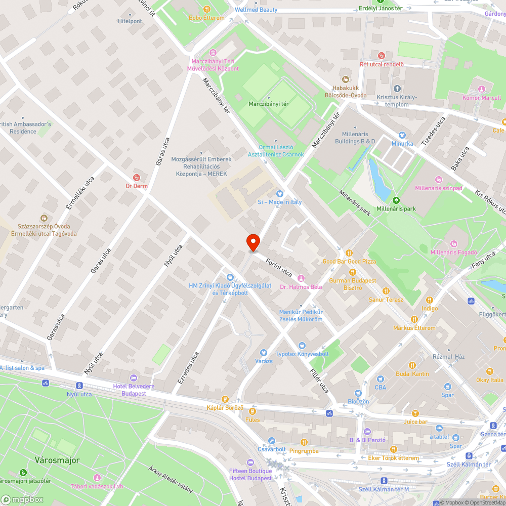 Utcán hagyott hűtőszekrény bejelentés helye