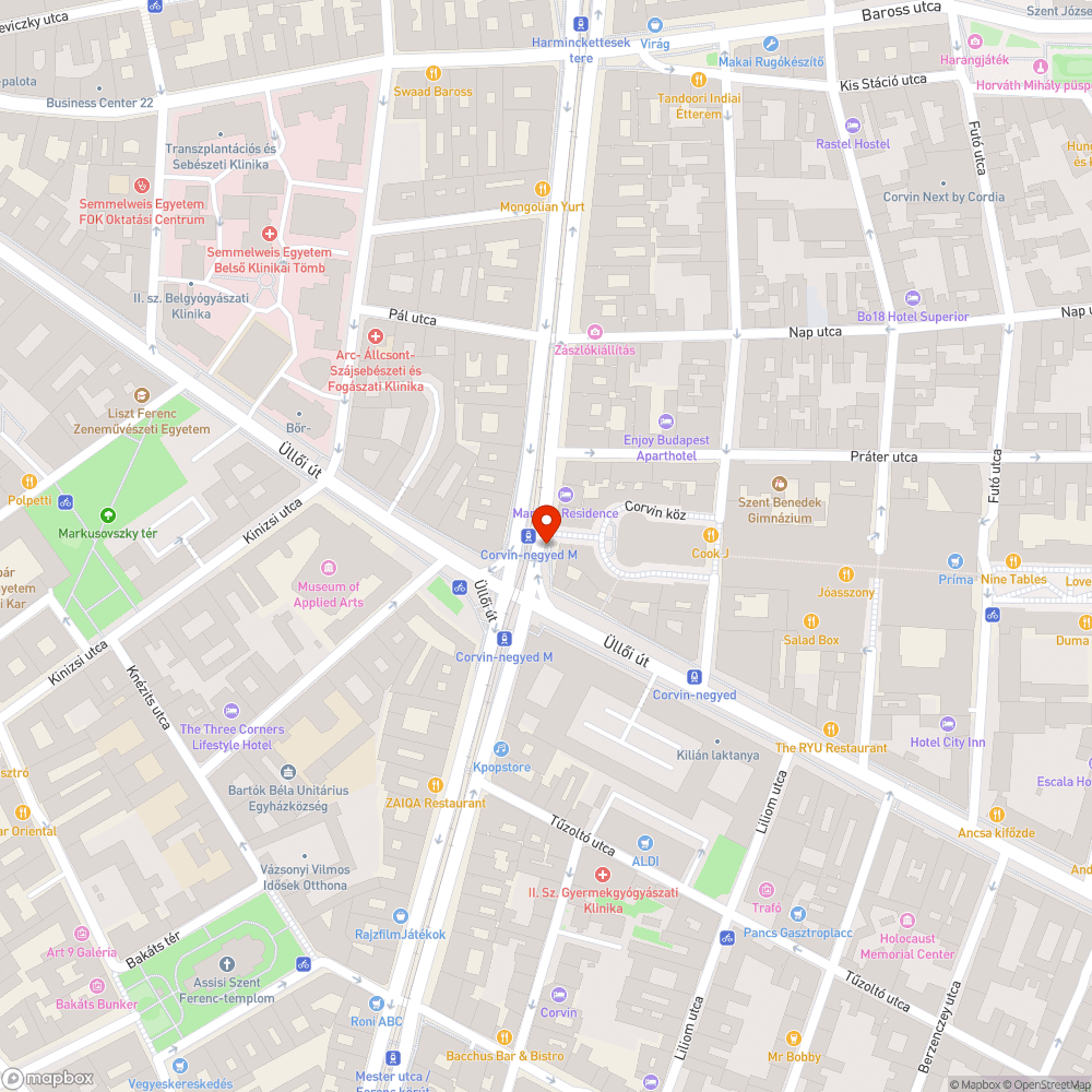 Kukák elfoglalják a járda teljes szélességét bejelentés helye