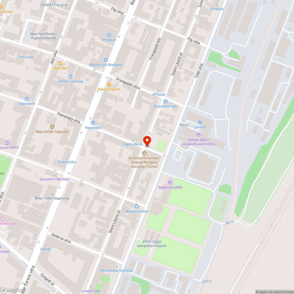 Hiányzó utcatábla bejelentés helye