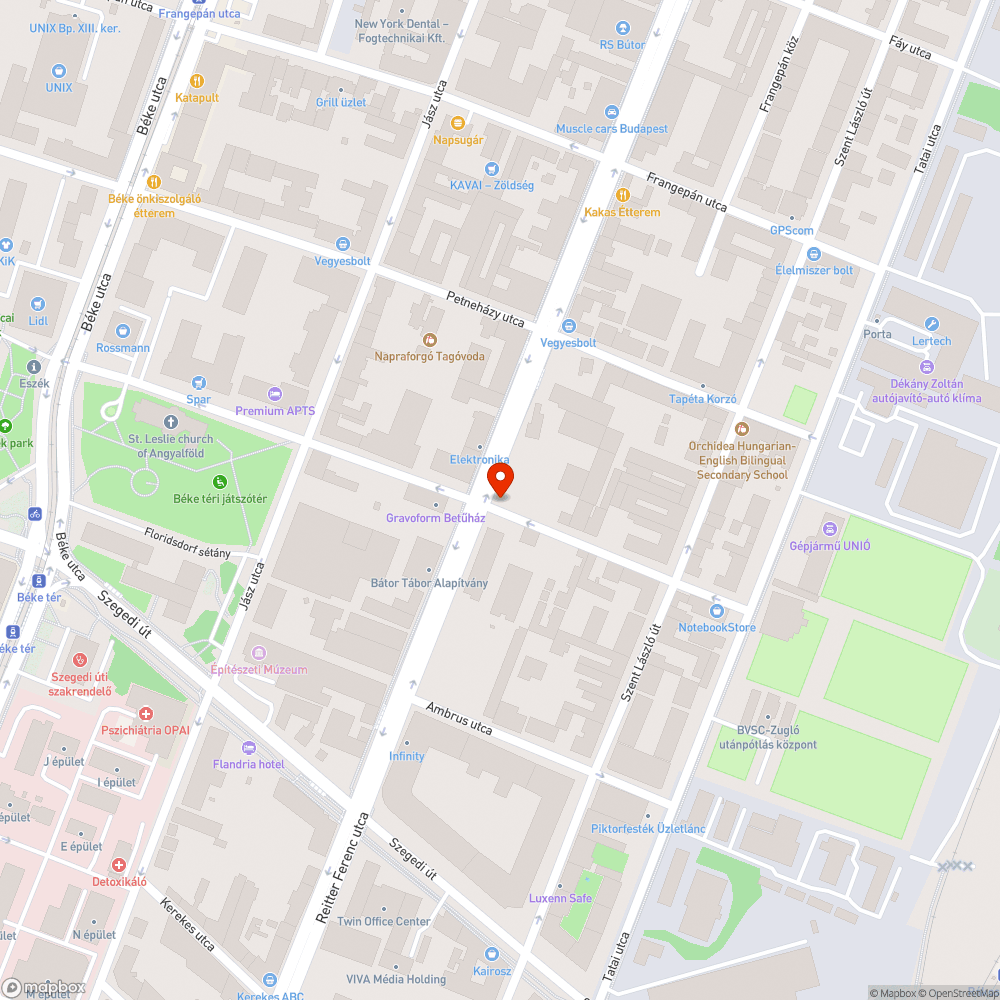 XIII kerulet- illegalis szemet bejelentés helye