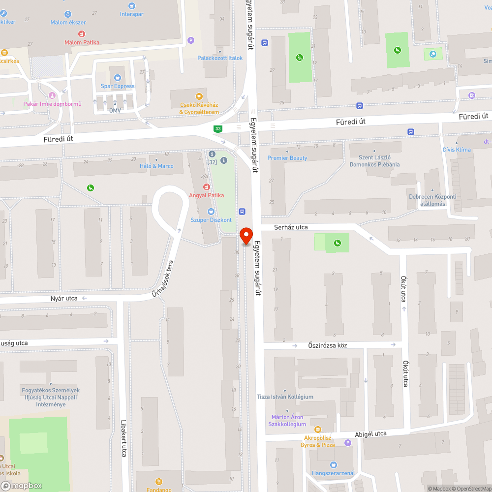 Beszakadt járda bejelentés helye