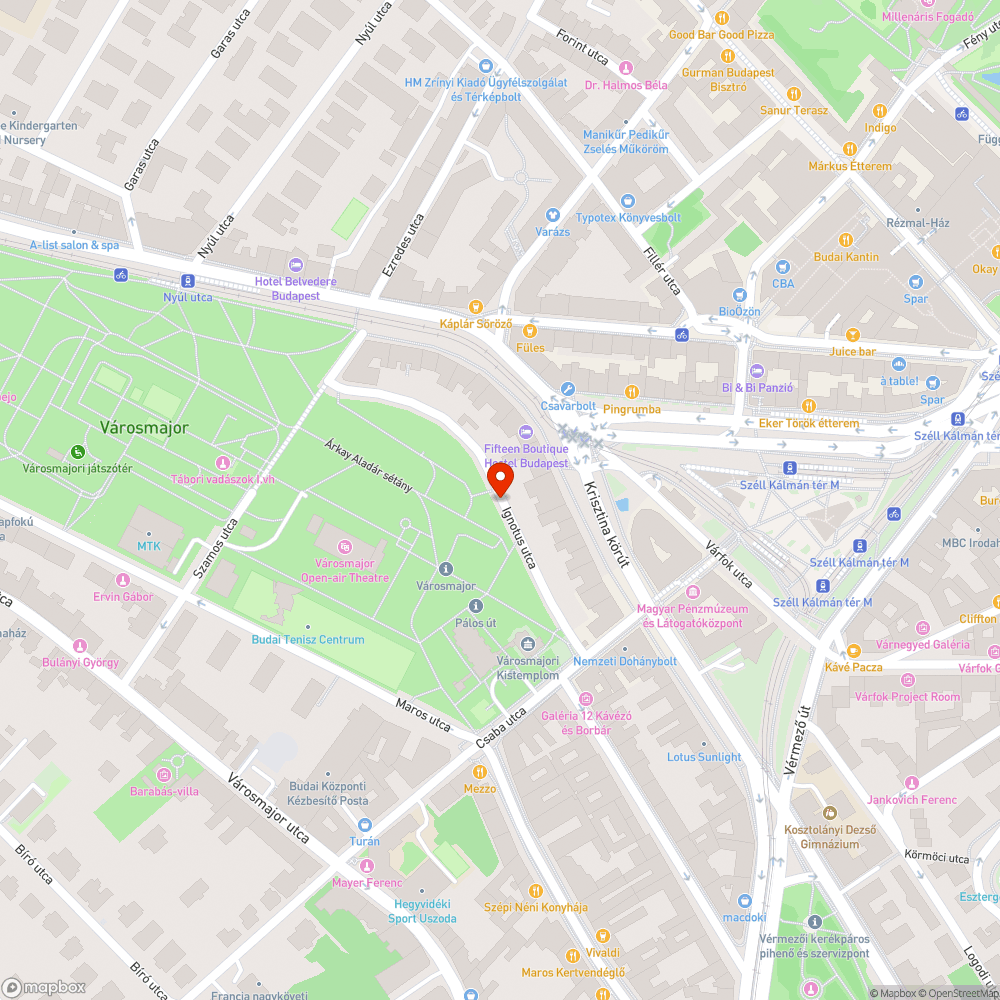 Hiányzó kerékpáros nyom bejelentés helye