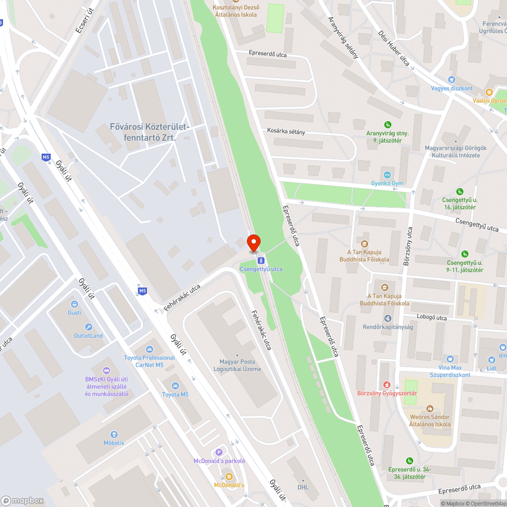 Hiányzó poller bejelentés helye