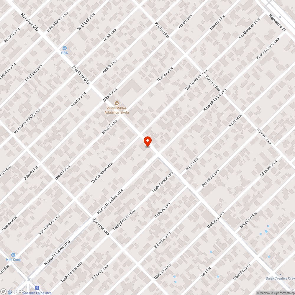 Buszmegálló bejelentés helye