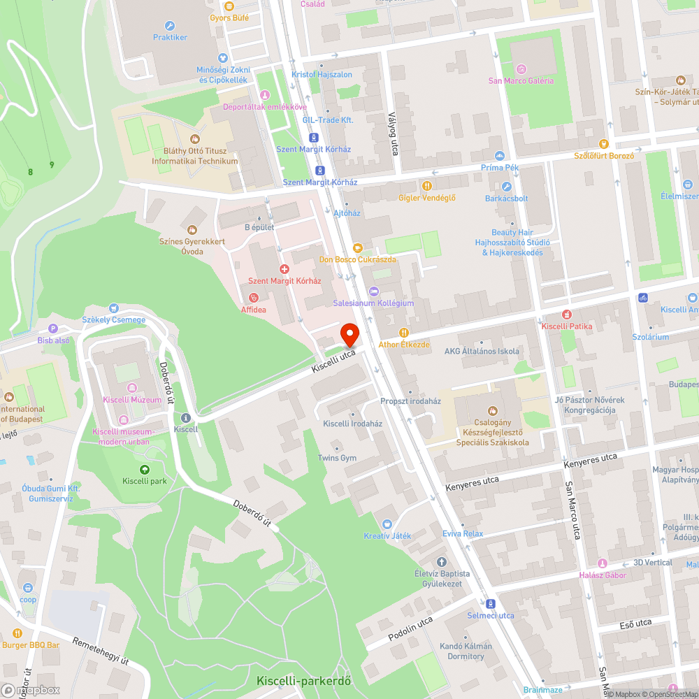 Szemét a kórház mellett bejelentés helye