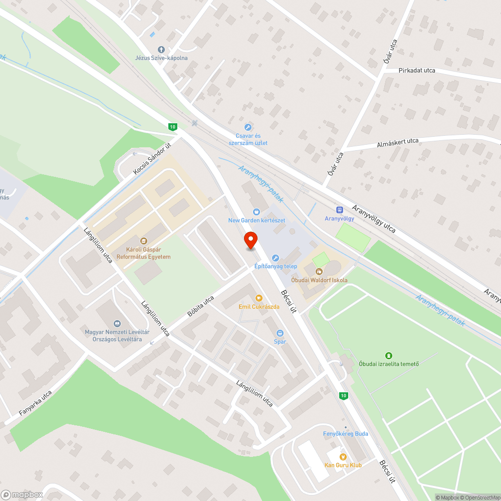 Aranyvölgy - Bécsi út - beszakadt a járda bejelentés helye