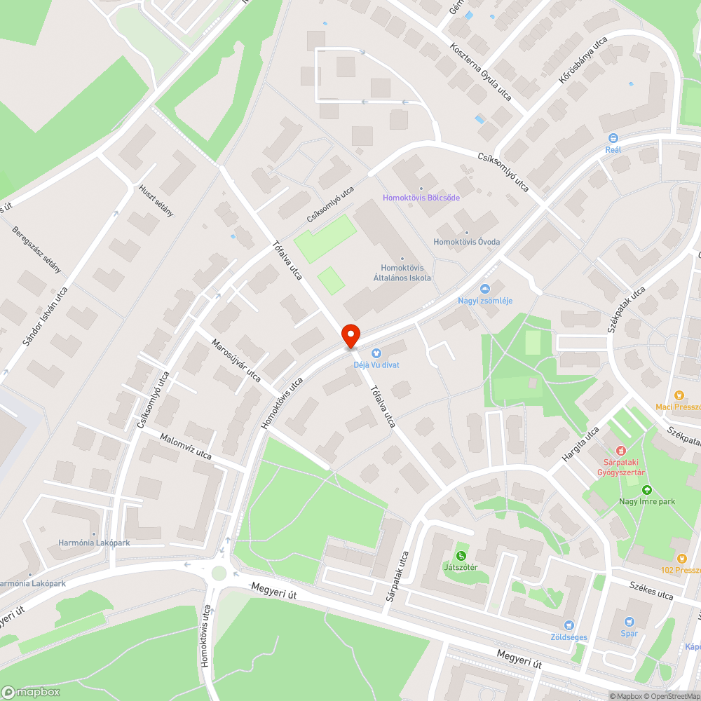 Kiégett lámpák az iskolai gyalogátkelőnél bejelentés helye