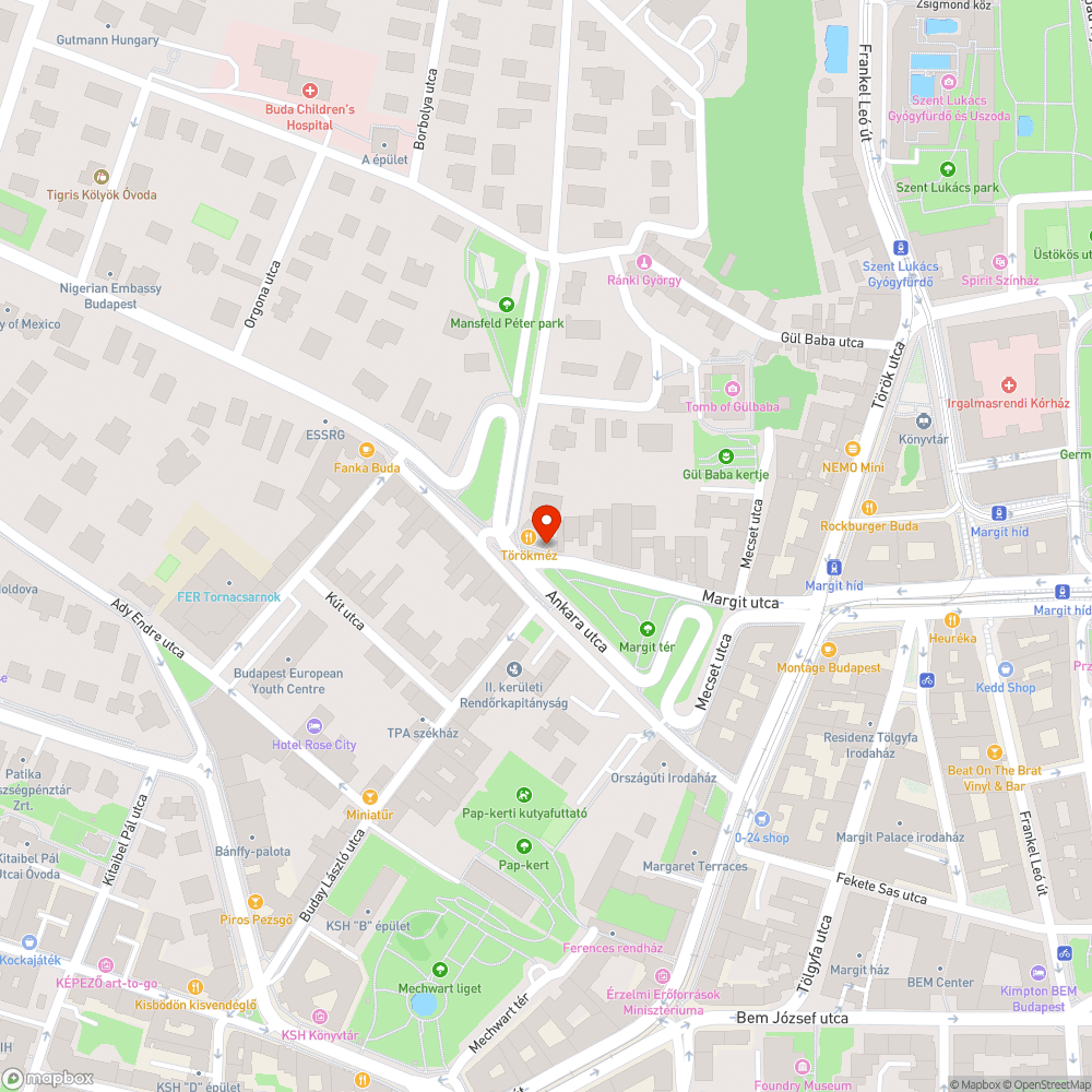 Félkész zebra a Margit utcában bejelentés helye