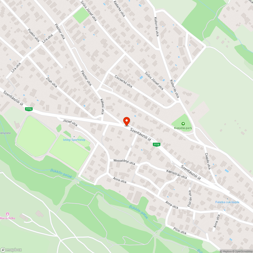 Pislákoló világítás a Sportpálya megállónál bejelentés helye