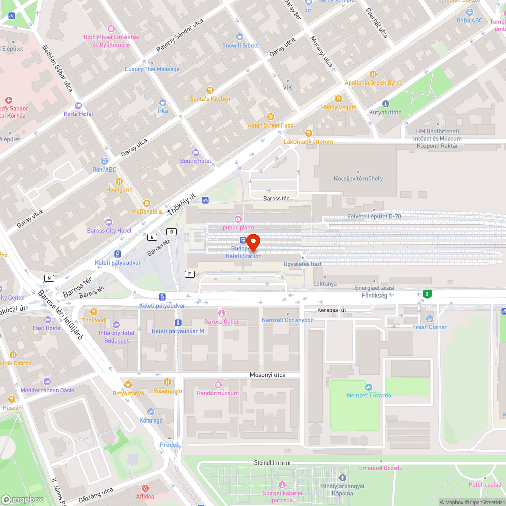 Csomagmegőrző bejelentés helye