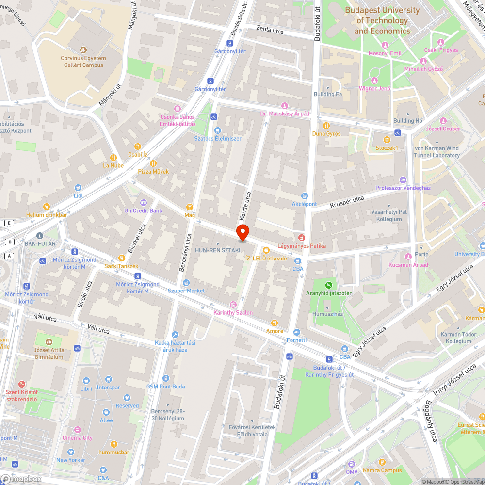 Veszélyes gödör a Lágymányosi utcában bejelentés helye