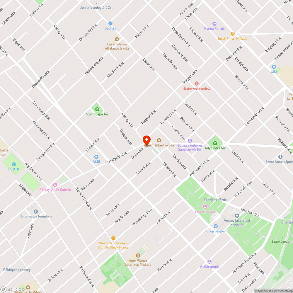 Kiégett lámpa bejelentés helye