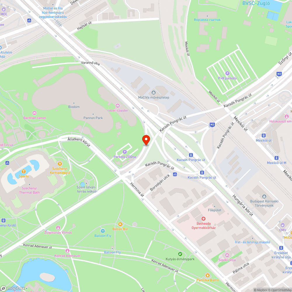 Kihajlított fém kerítésléc a Vidámpark mellett bejelentés helye