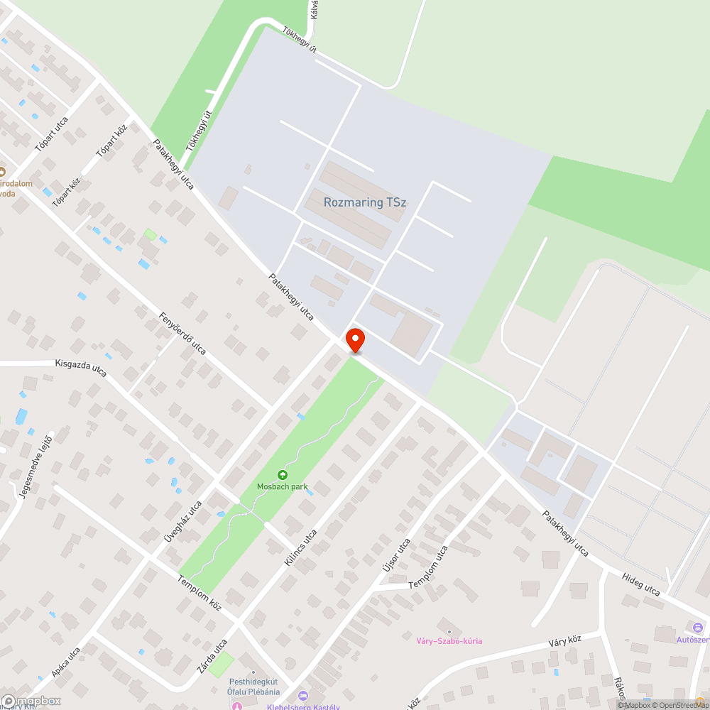 Jelentős mennyiségű kátyú bejelentés helye