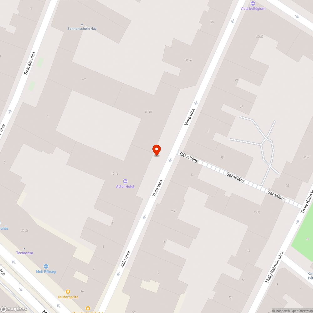 Parkolás gátló poller megrongálódott a Viola utcában bejelentés helye