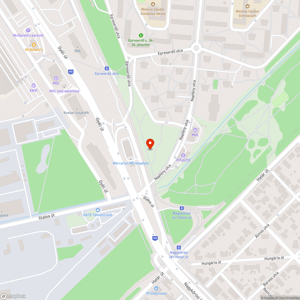 Letört lomb bejelentés helye