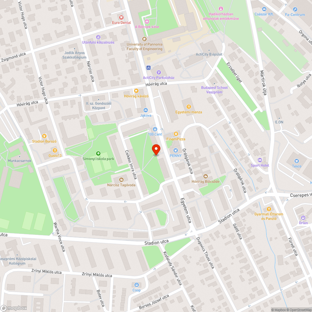 Balesetveszélyes közmű aknafedő bejelentés helye