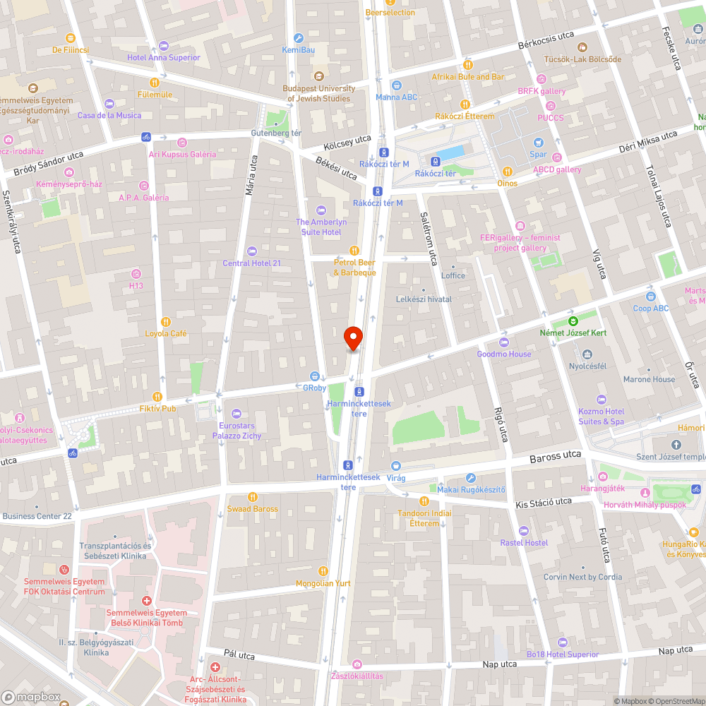 Kitört/Hiányzó parkolást gátló oszlopok 3 bejelentés helye