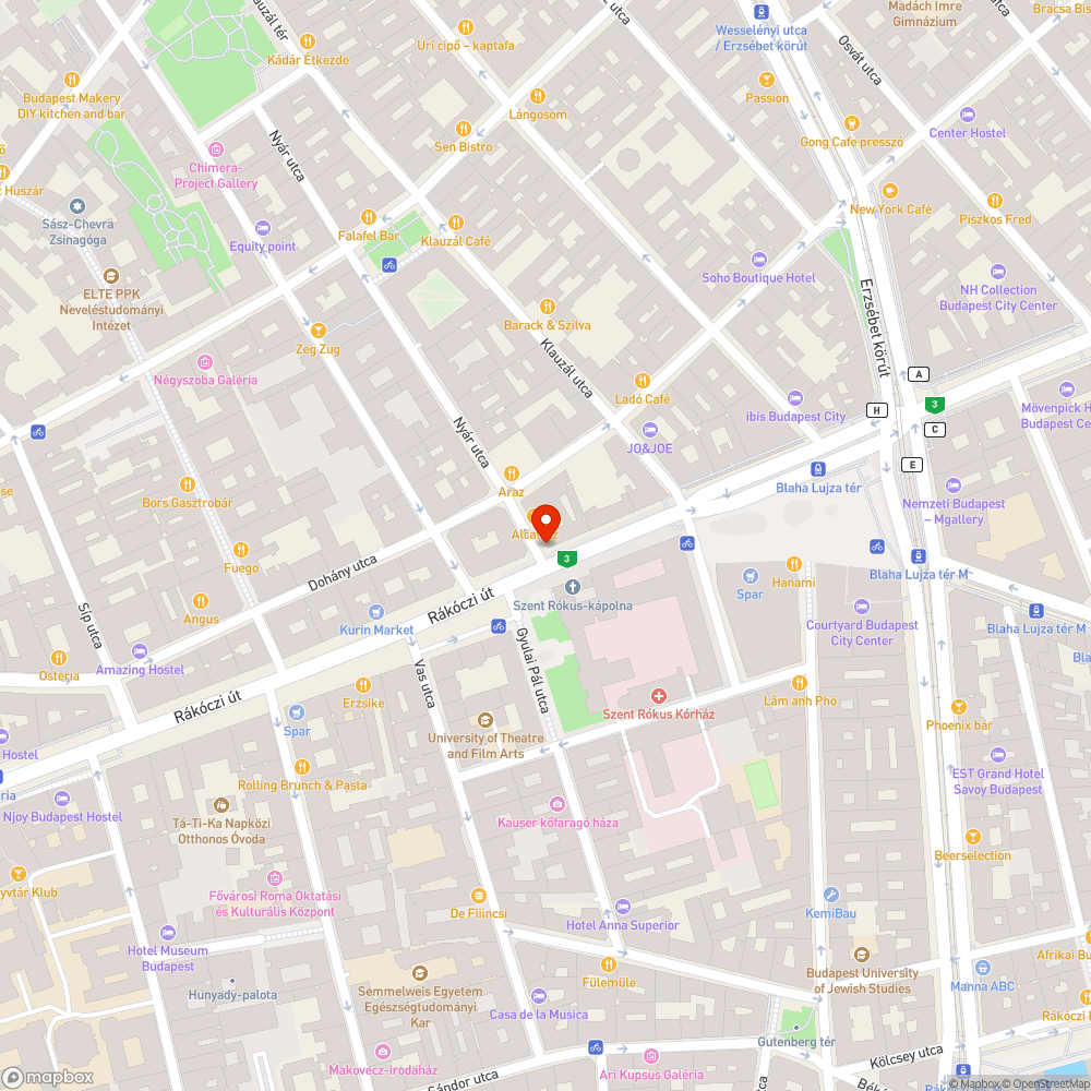 Kitört/Hiányzó parkolást gátló oszlopok 4 bejelentés helye