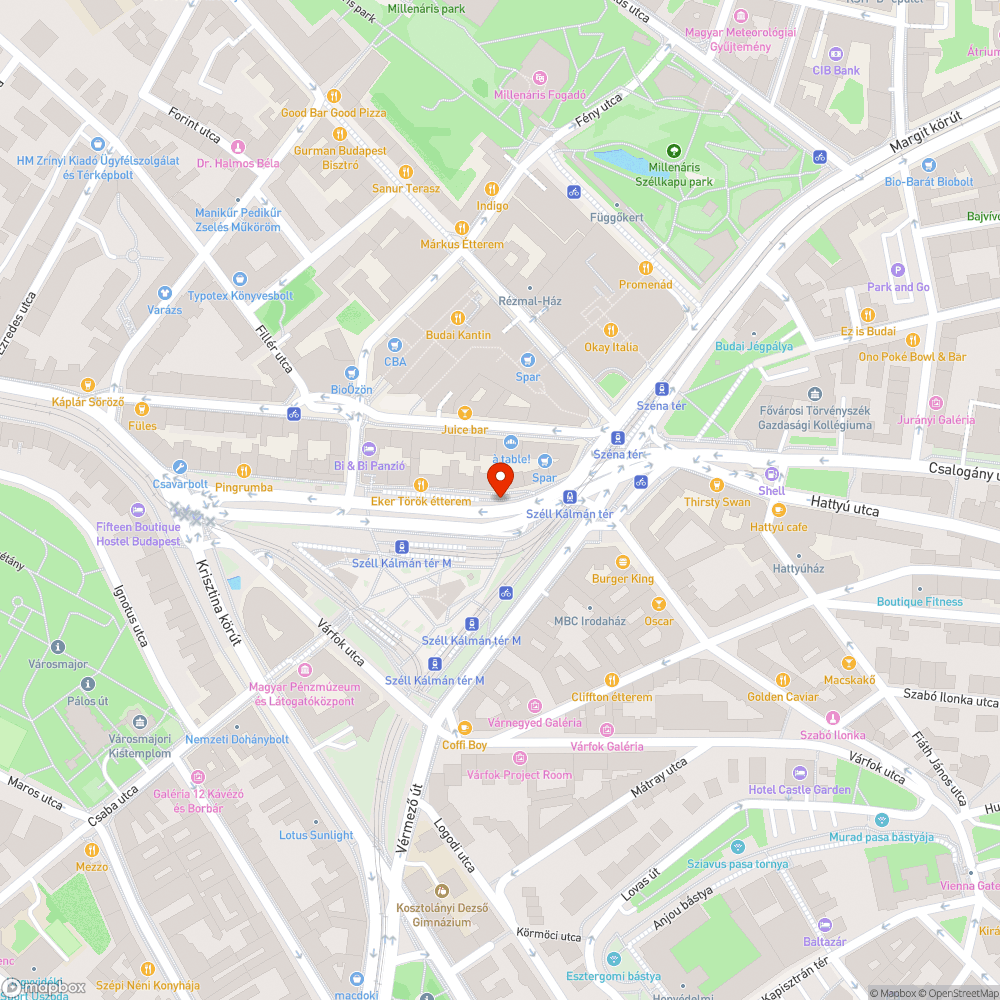 A Hűvösvölgy felé induló buszok kanyarodása bejelentés helye