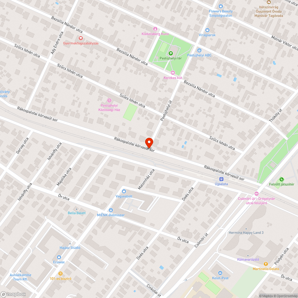 Kátyúk a Körvasút soron bejelentés helye