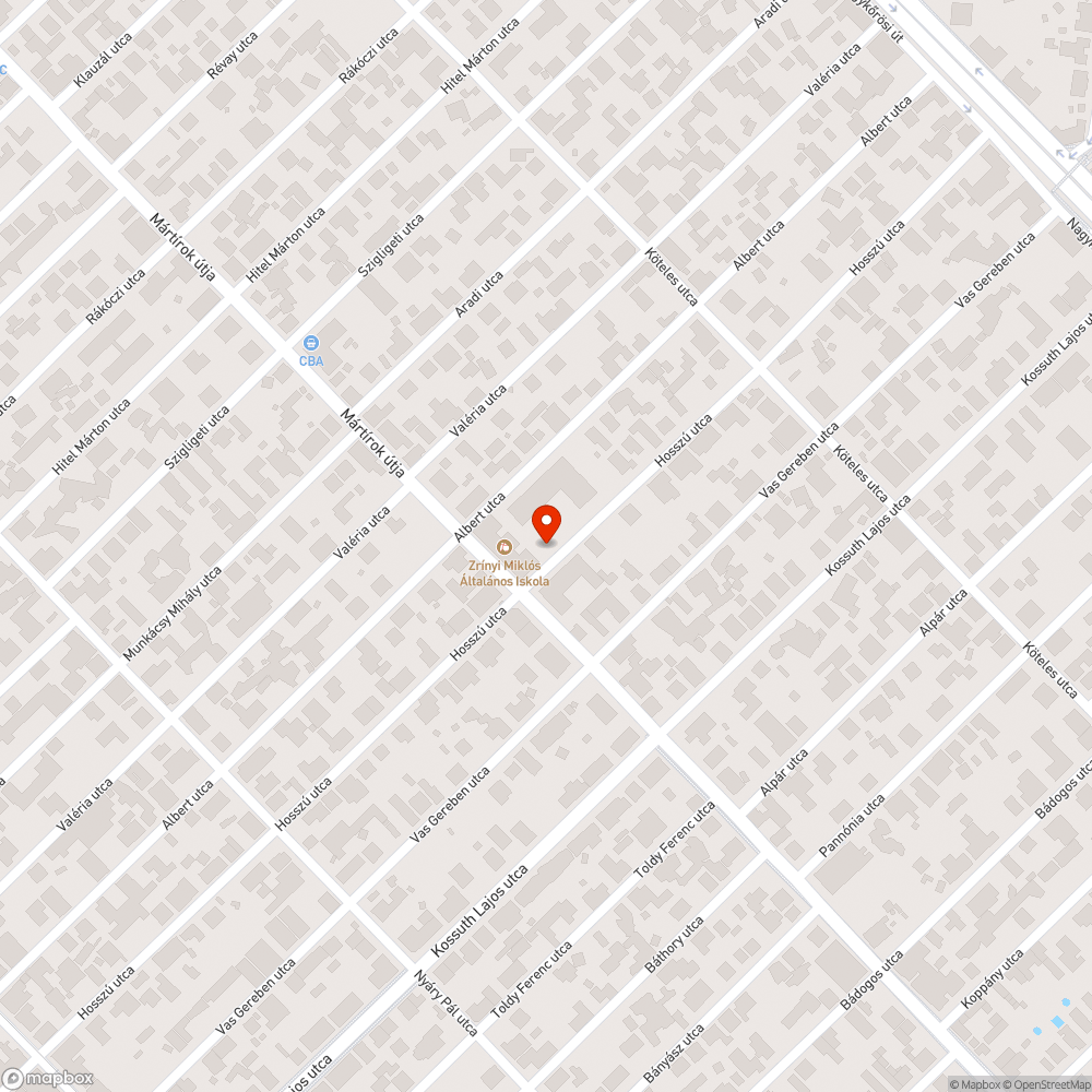 Nem világít az utcán a lámpa egy általános iskolánál bejelentés helye