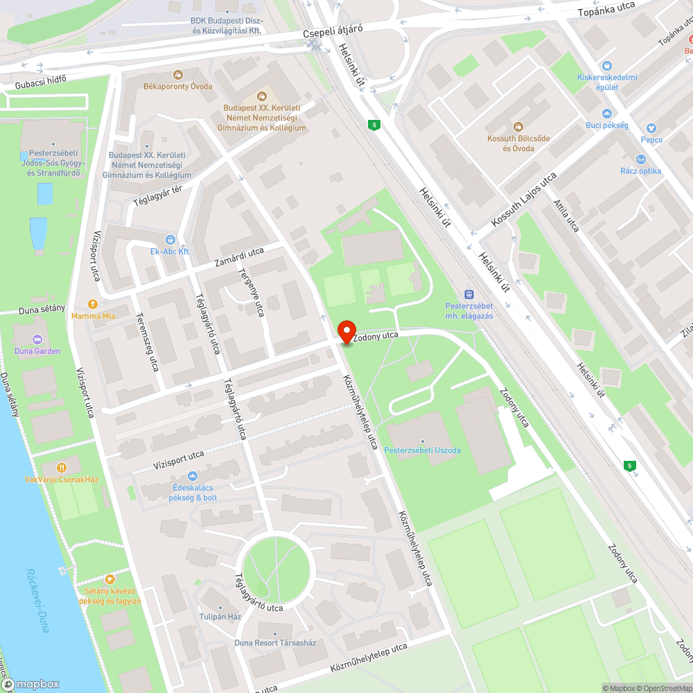 Szelektív hulladékgyűjtő bejelentés helye