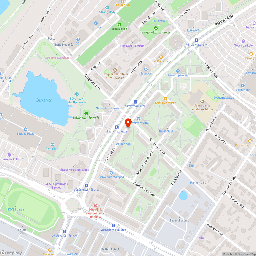 Megrongált KRESZ tábla - Rókusi körút bejelentés helye