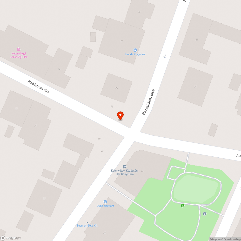 Kintfelejtett tábla bejelentés helye