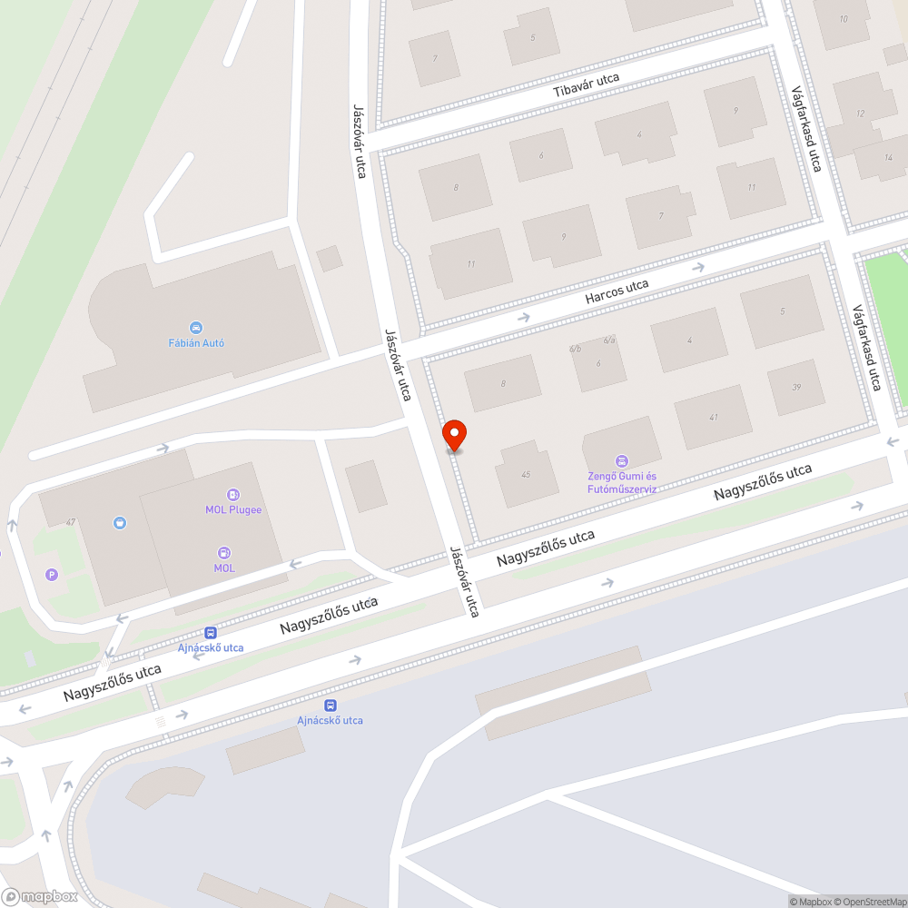 Egy pár kátyú bejelentés helye