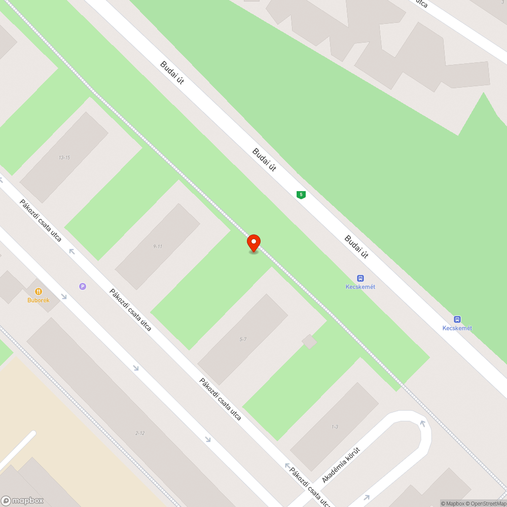 Szemetes zsákok a sétányon bejelentés helye