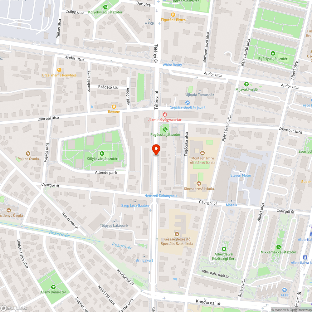 Állandó reggeli dugó a Tétényi/Andor kereszteződéstől délre a Sáfrány utca felé bejelentés helye