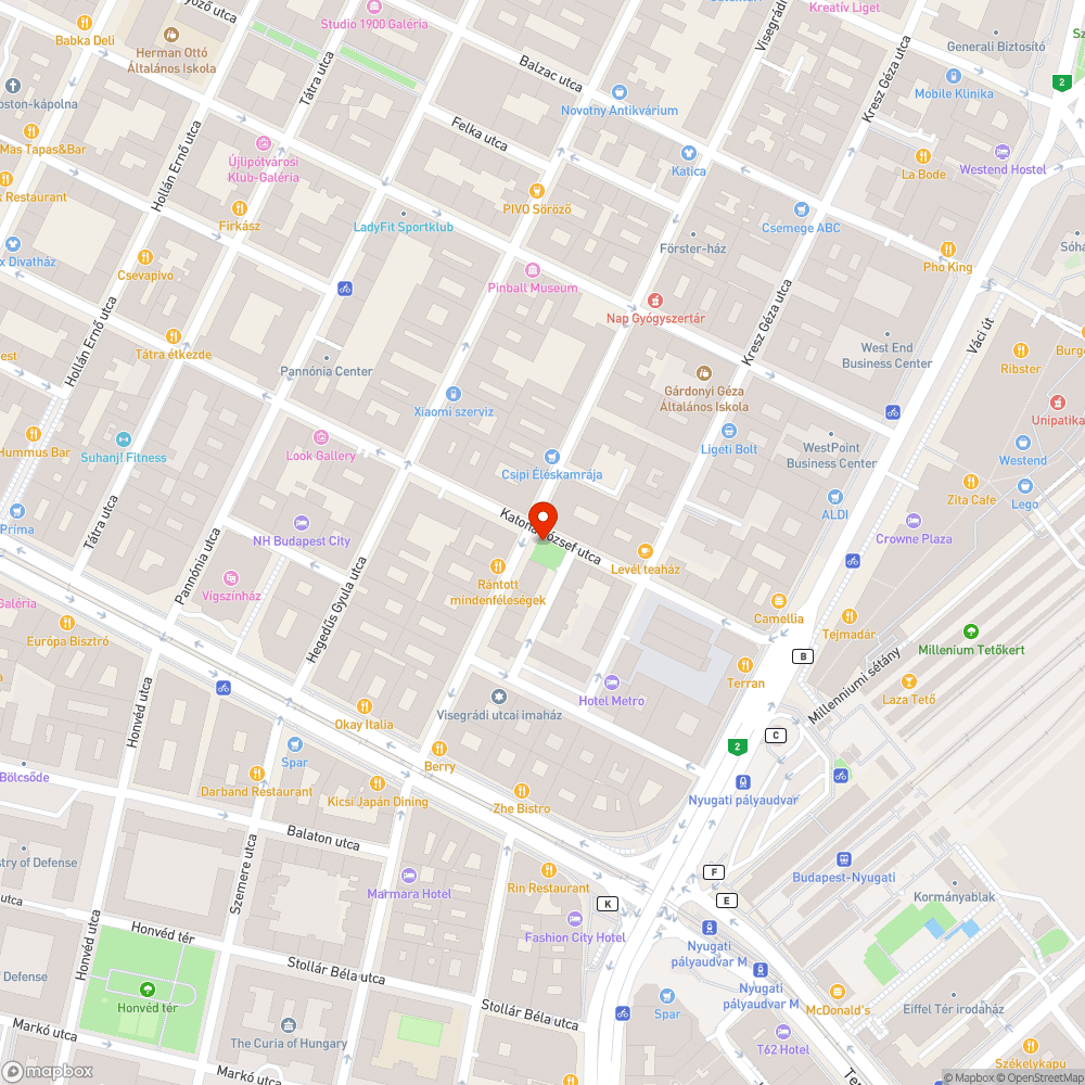 Törött üveg bejelentés helye