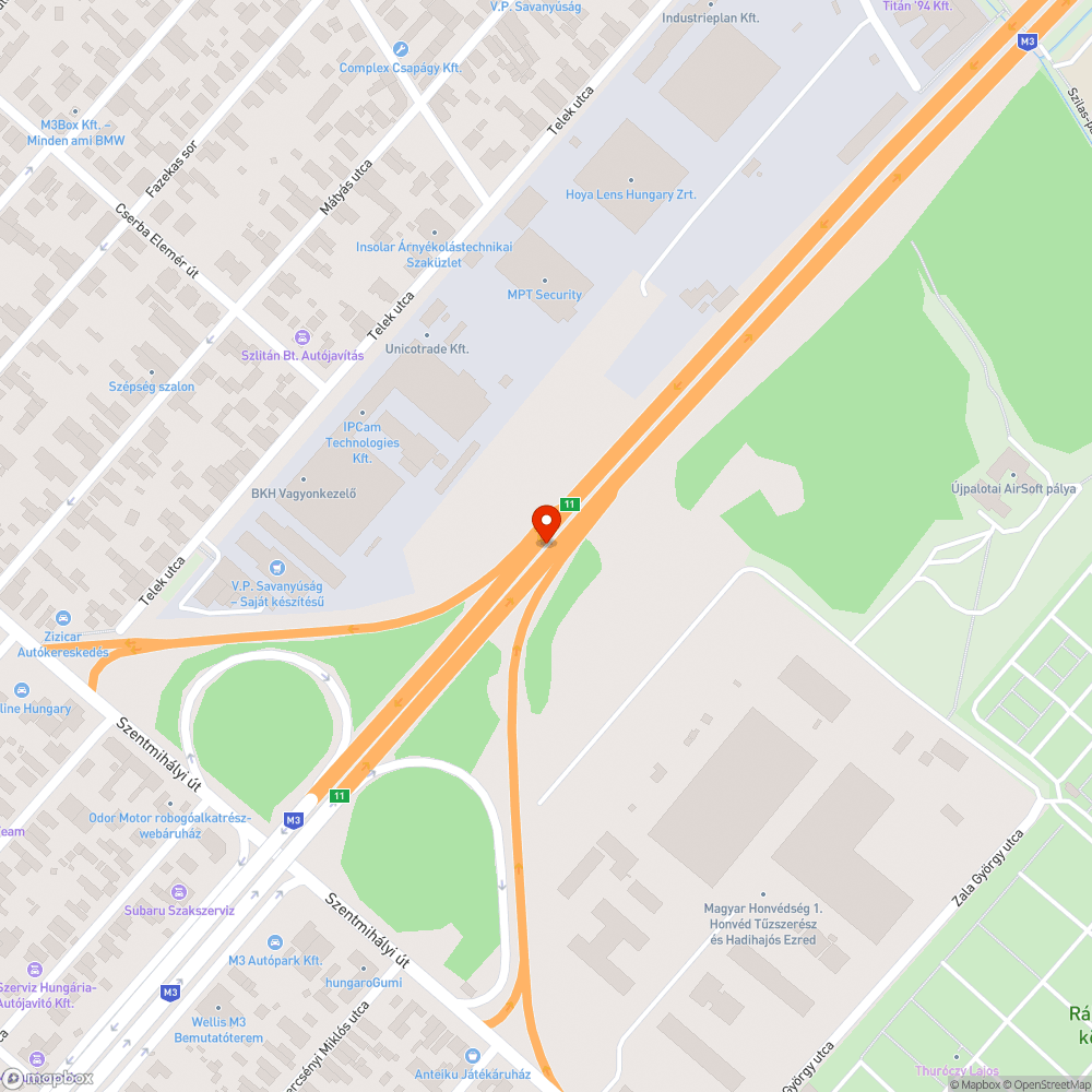 M3 bevezető 50-es korlátozások bejelentés helye