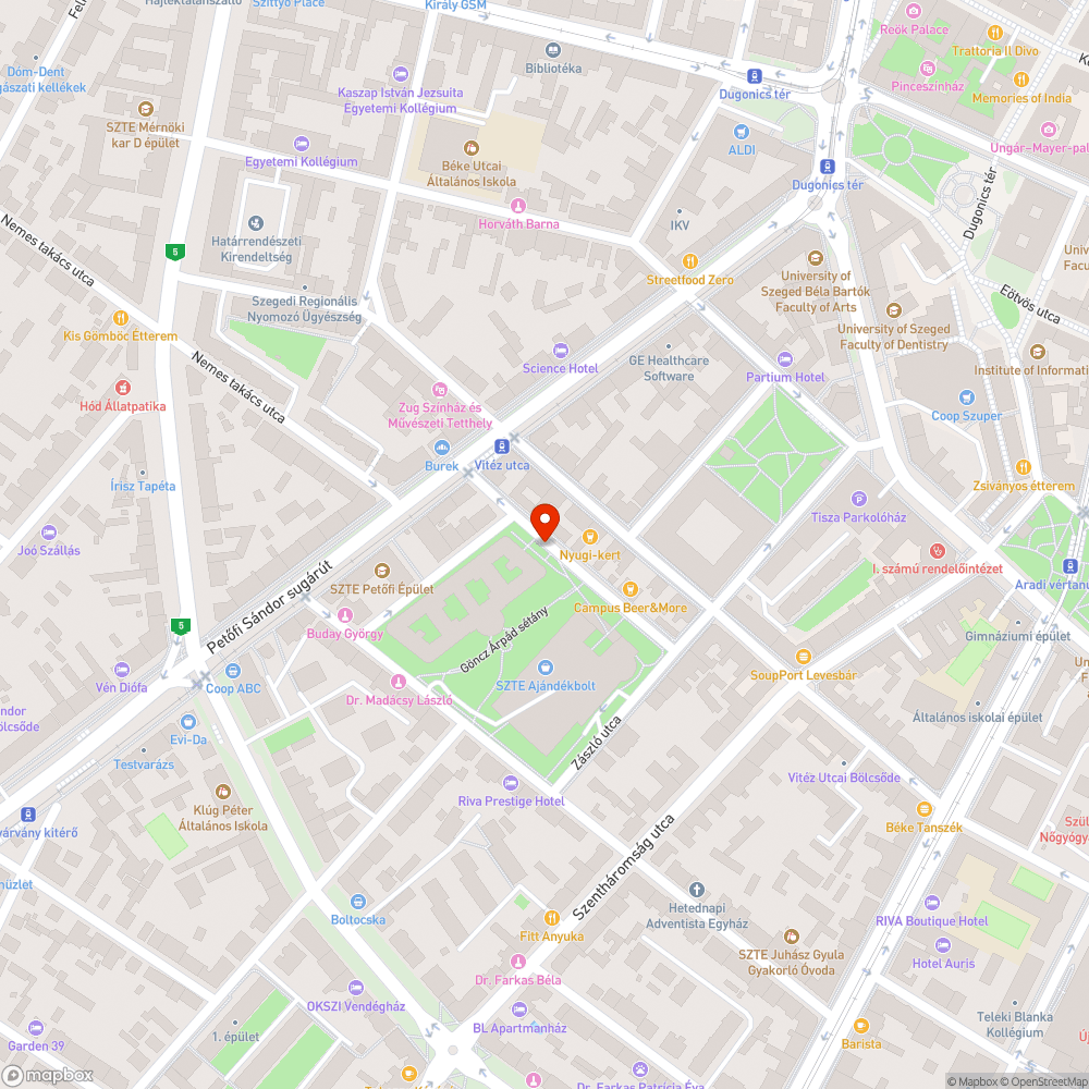 Csúszós avar bejelentés helye