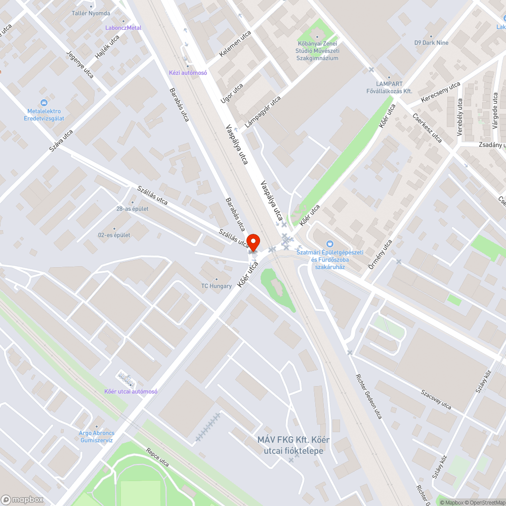 Megdöntött Kresz-oszlop bejelentés helye