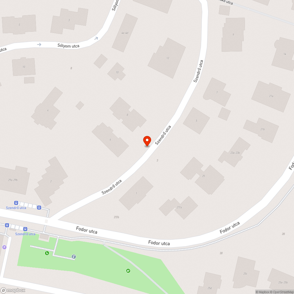 Kiszáradt fa bejelentés helye