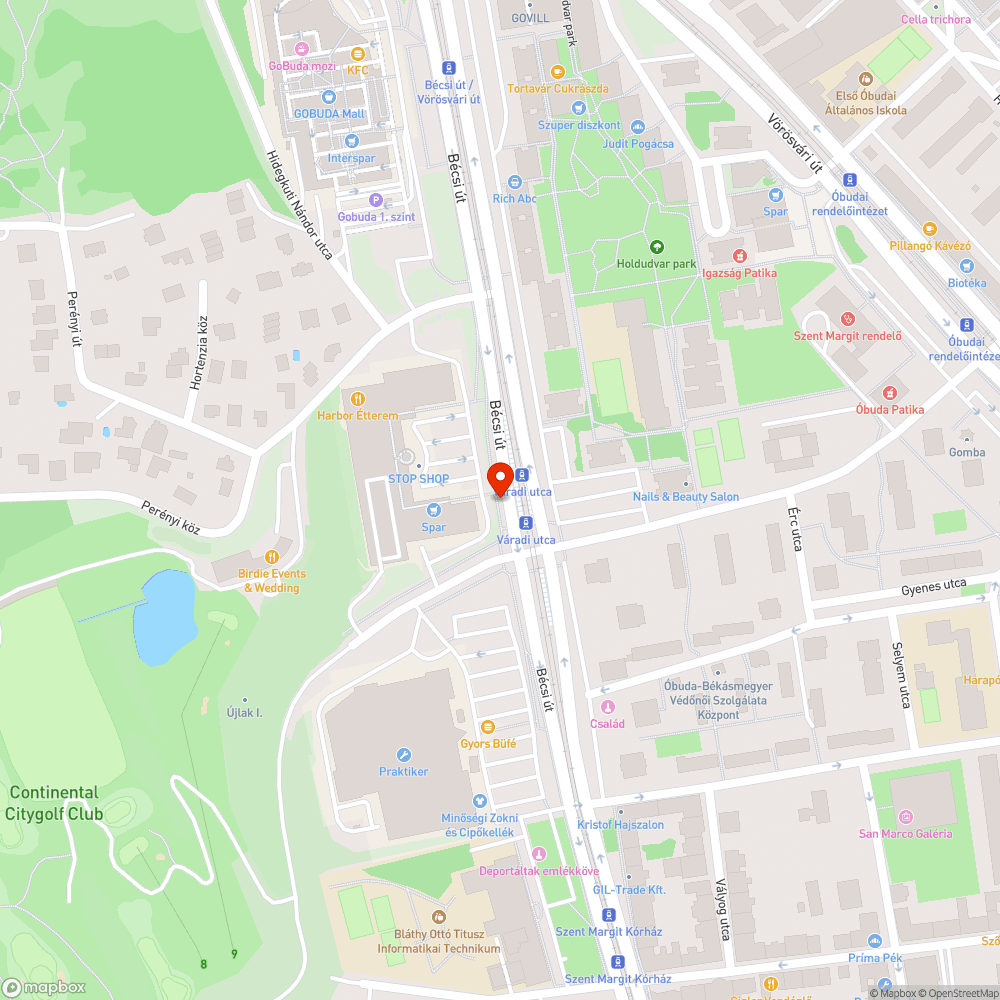 Üres fahelyek bejelentés helye