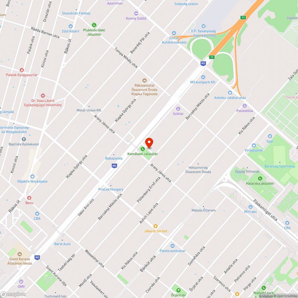 Rendszeresen cserélődő, elhagyott autók bejelentés helye