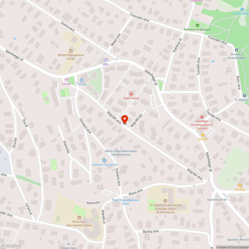 Elhagyott autó bejelentés helye