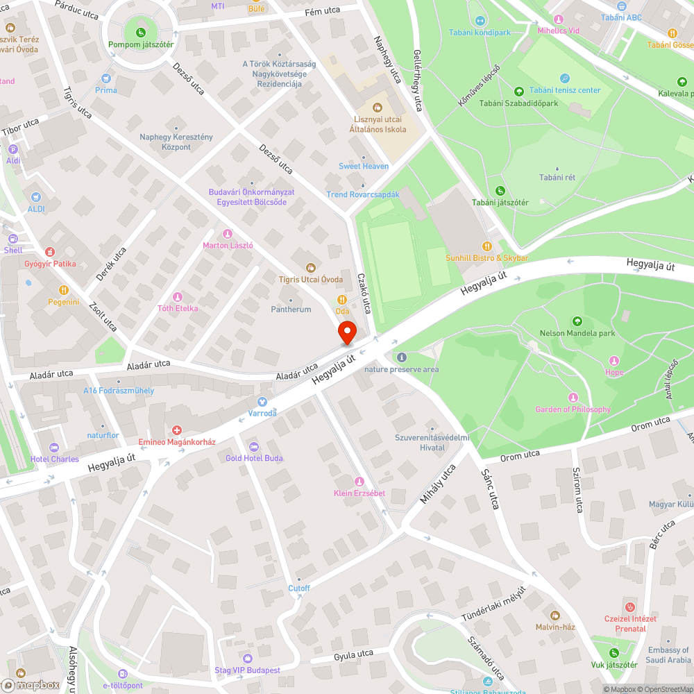 Gyalogátkelő nem jól megvilágított bejelentés helye