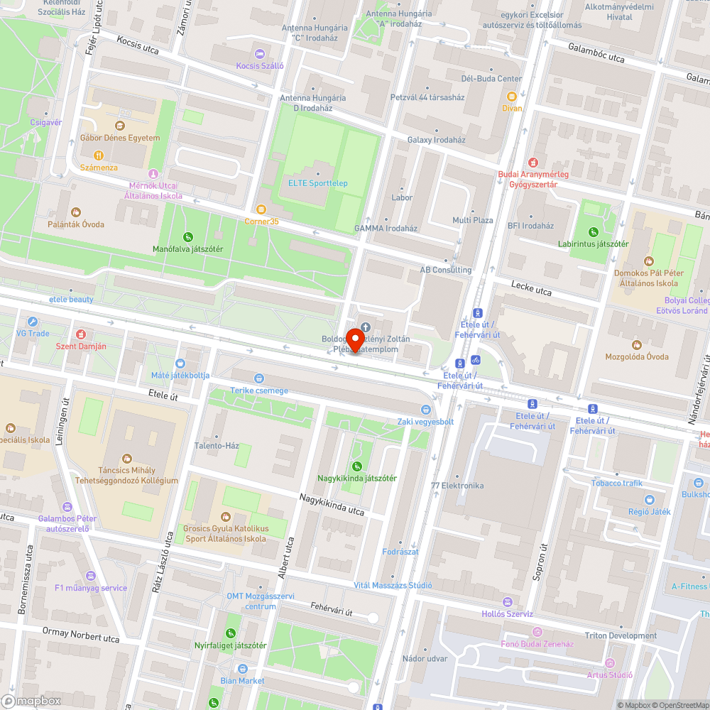 Földön fekvő kuka bejelentés helye