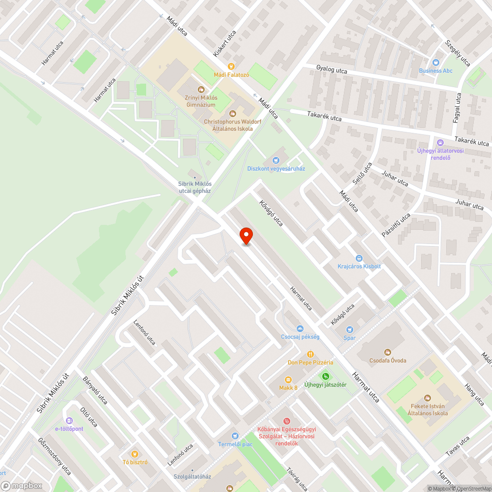 Kitört buszmegálló-üveg bejelentés helye