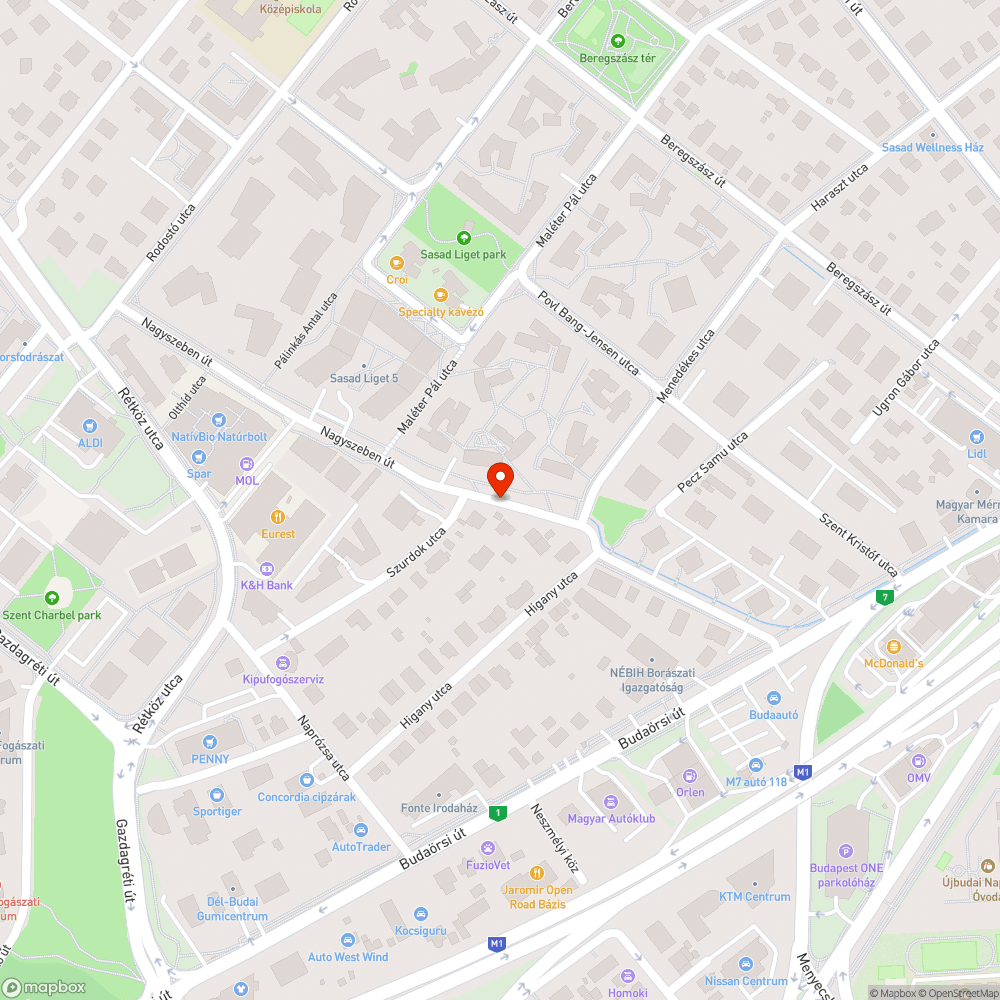 Szétesett lassító bejelentés helye