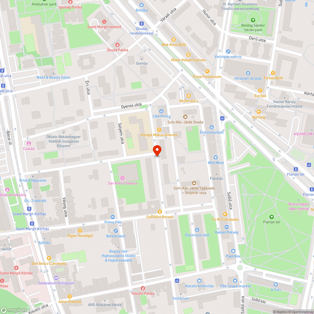 Sötét utcák bejelentés helye