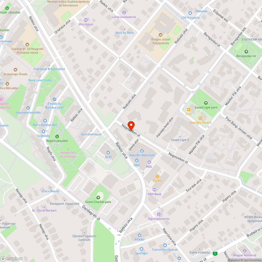 Elhagyott autó bejelentés helye